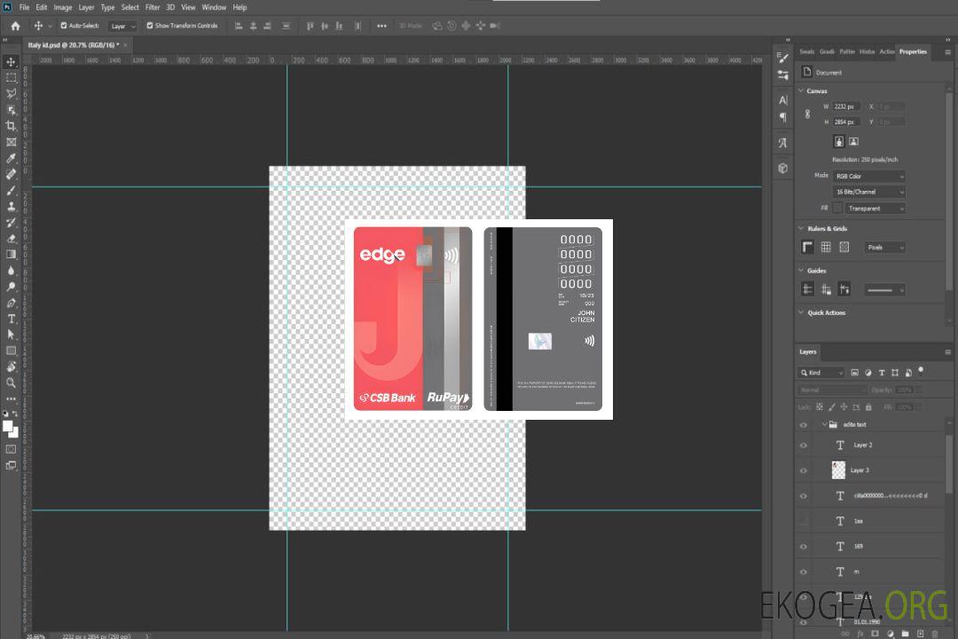 Carte de crédit verticale India Edge CSB Bank RuPay template Carte de crédit verticale India Edge CSB Bank RuPay template